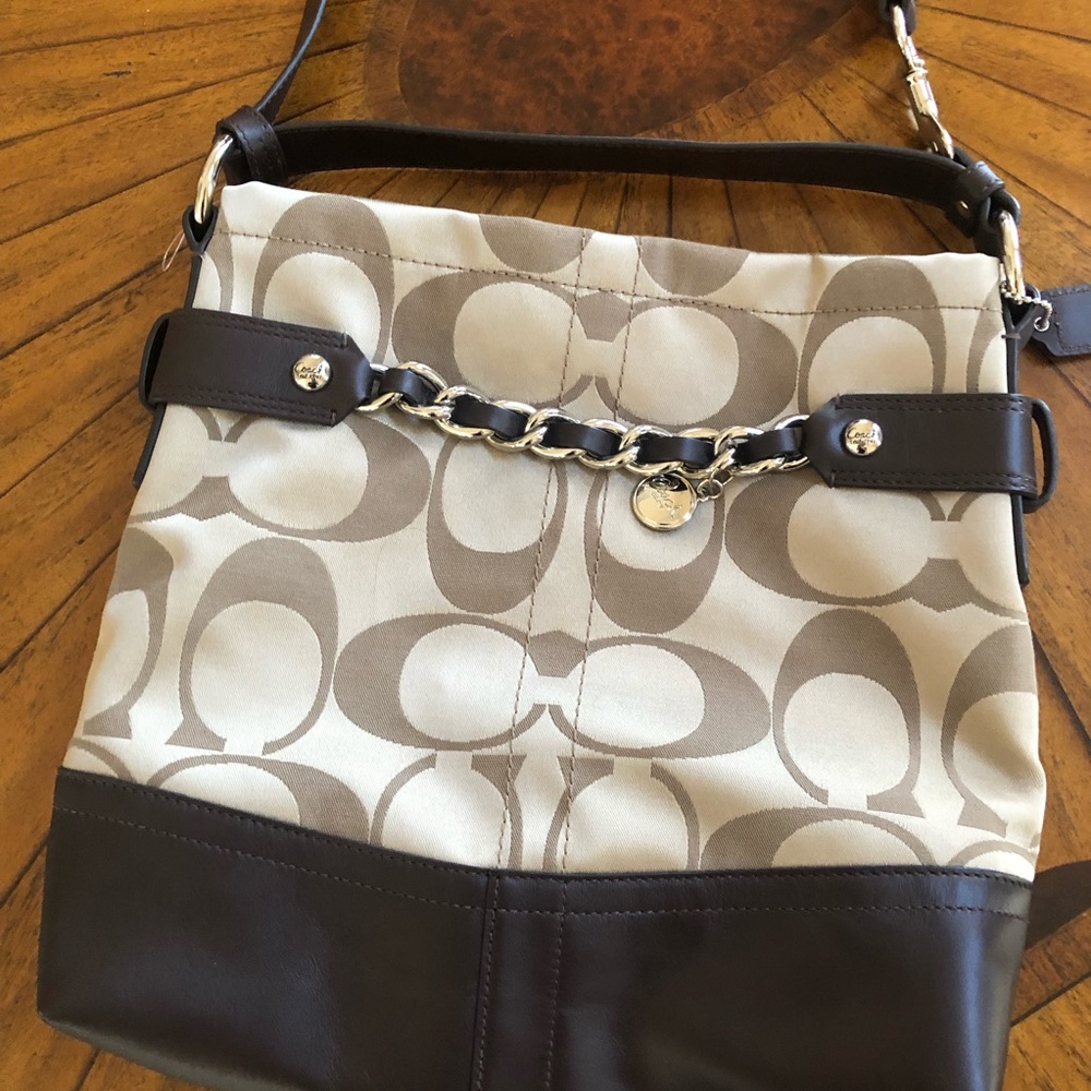 Brand New Gold/Brown Coach Purse!
